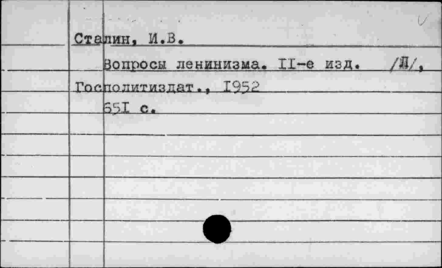 ﻿Стопин« И.в.___________ ,
Вопросы ленинизма. 11-е изд
Тос Политиздат., 1952____________
____55.1 с.______________________